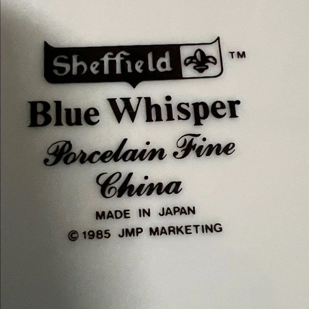 Vintage 1985 Sheffield Blue Whisper Fine China Dinner Plates 1 Plate